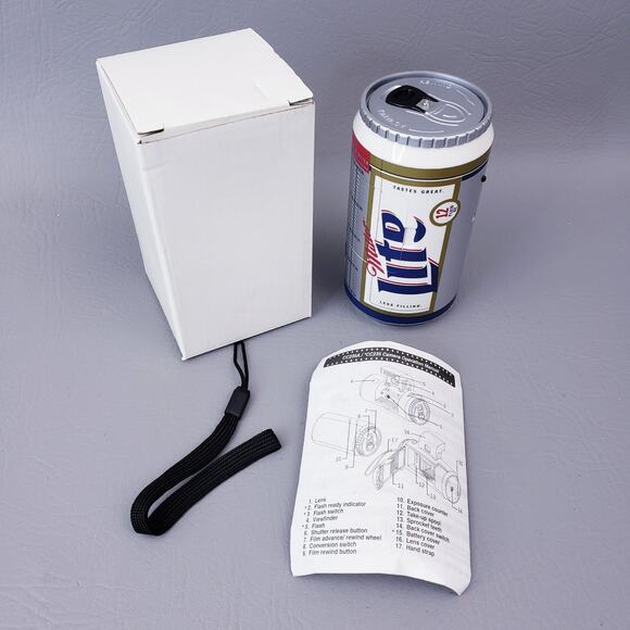 Miller Lite Beer Can 35mm Film Camera NEW - Picture 1 of 11
